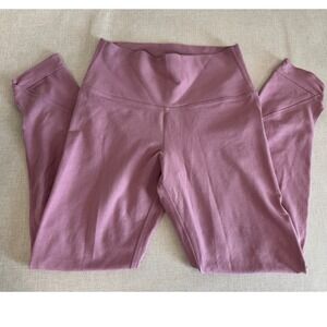 Old Navy Active Balance Leggings Go-Dry Mauve High Waisted Tulip Hem Womens M